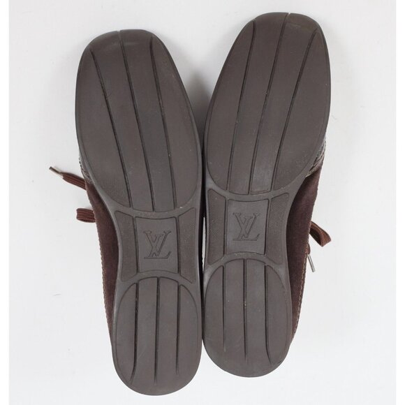 Louis Vuitton sneakers trainers 38.5 US 8.5 leather gold monogram LV - Picture 12 of 12